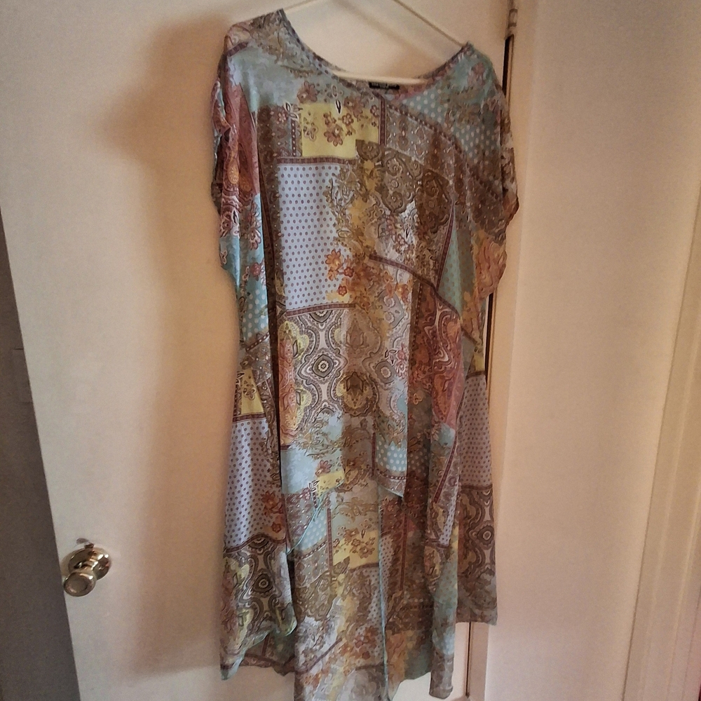 Patchwork Patterned Dress